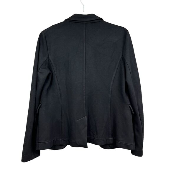 Weekend Max Mara Womens Knit Blazer Collared Two Button Vented Black Size M - Picture 5 of 6